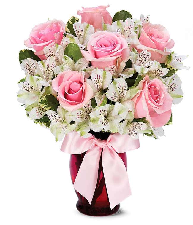 Flower delivery mothers day with pink roses
