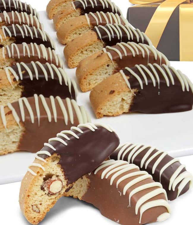 Chocolate Dipped Biscotti Assortment 