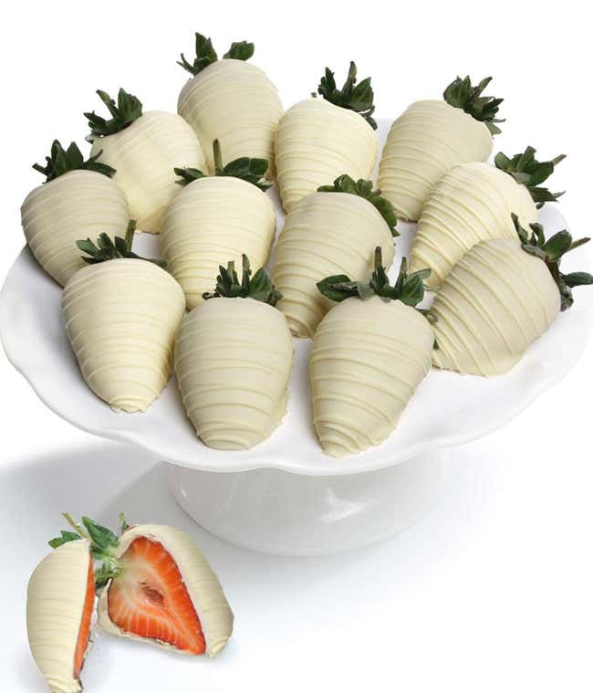 Belgian White Chocolate Covered Strawberries