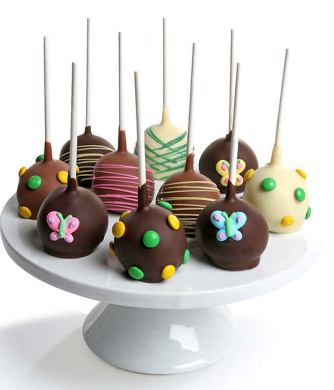 Spring Chocolate Dipped Cake Pops - 10 Pieces