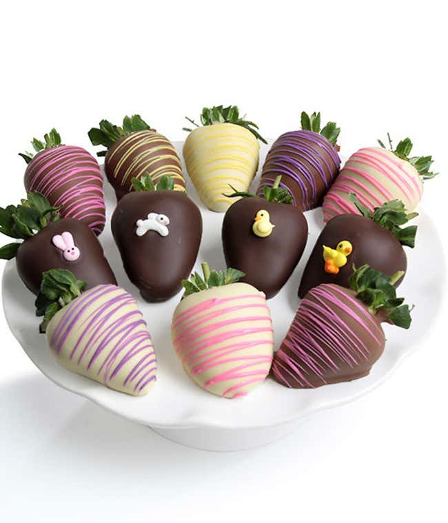 Easter Chocolate Covered Strawberries - 6 Pieces