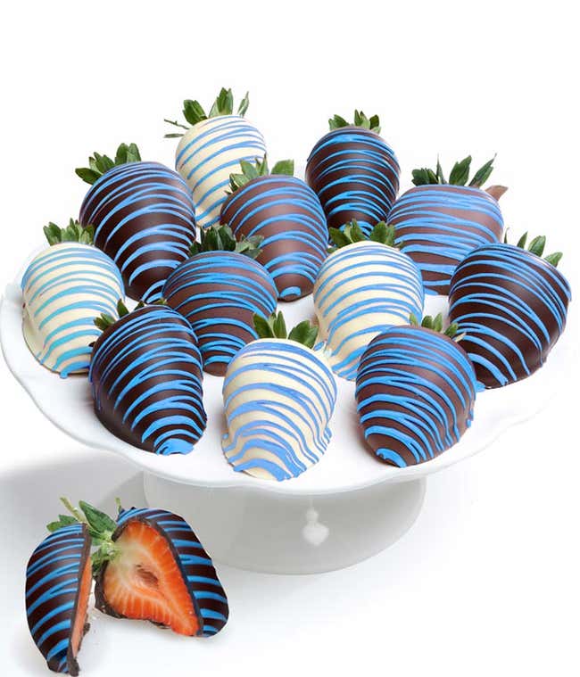 Chocolate Swizzle Strawberries For Him