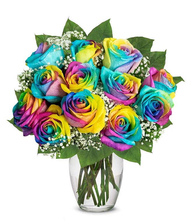 One Dozen Pride Roses