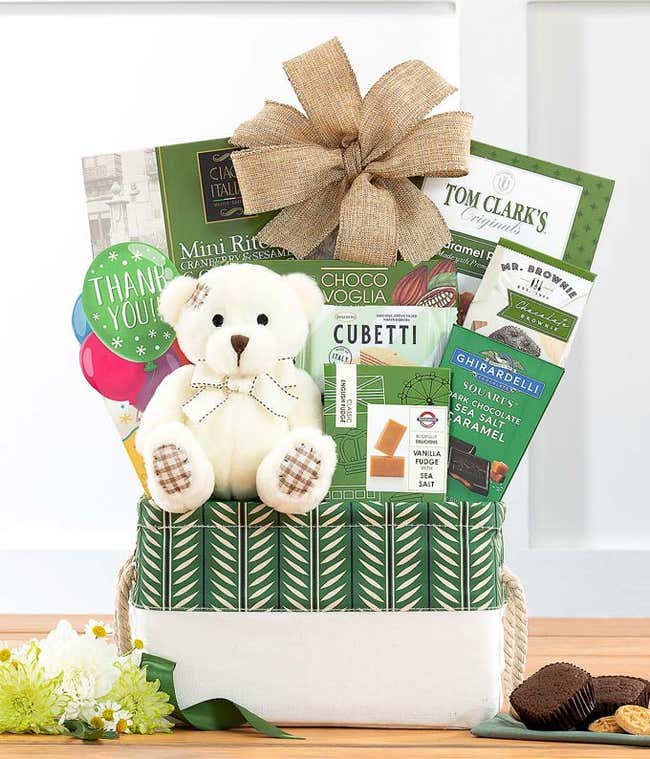 Big Bear Hug Thank You Gift Basket